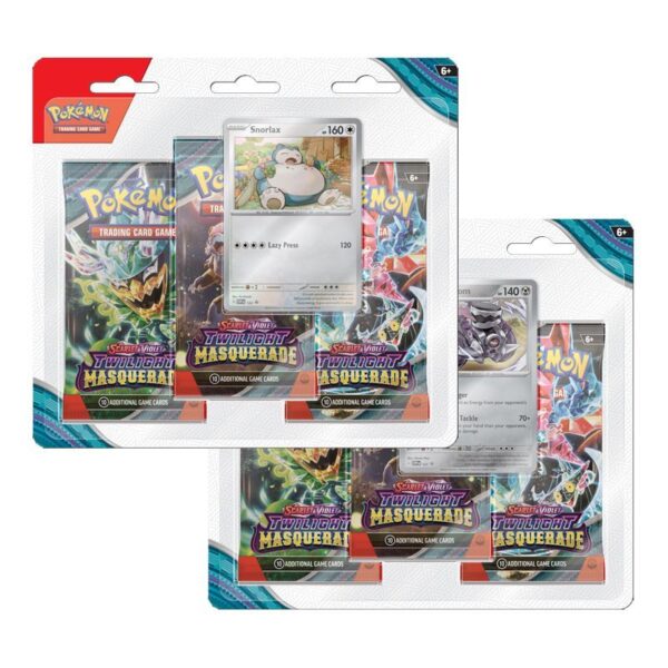 Pack Blister 3 Sobres Cartas Pokemon TCG - Mascarada Crepuscular (Español)