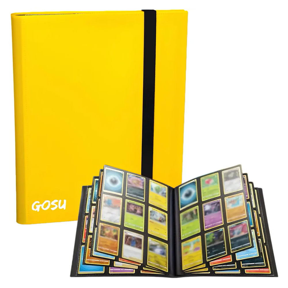 Folder Gosu 9 Bolsillos Amarillo (Capacidad 360 cartas)
