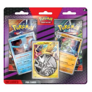 Pack Blister 2 Sobres Cartas Pokemon TCG - Team Rocket Articuno, Zapdos & Tyranitar (Ingles)