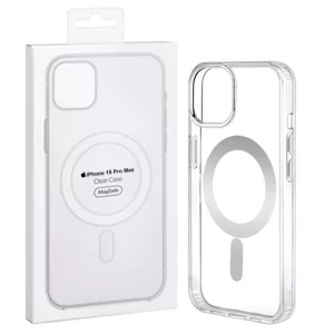 Case Clear - Funda Transparente Iphone Pro Max 15 con Magsafe